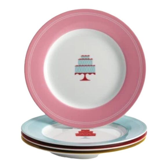 Cake Boss Serveware Dessert Plate Set, 4 Piece, Print - Picture 2 of 6